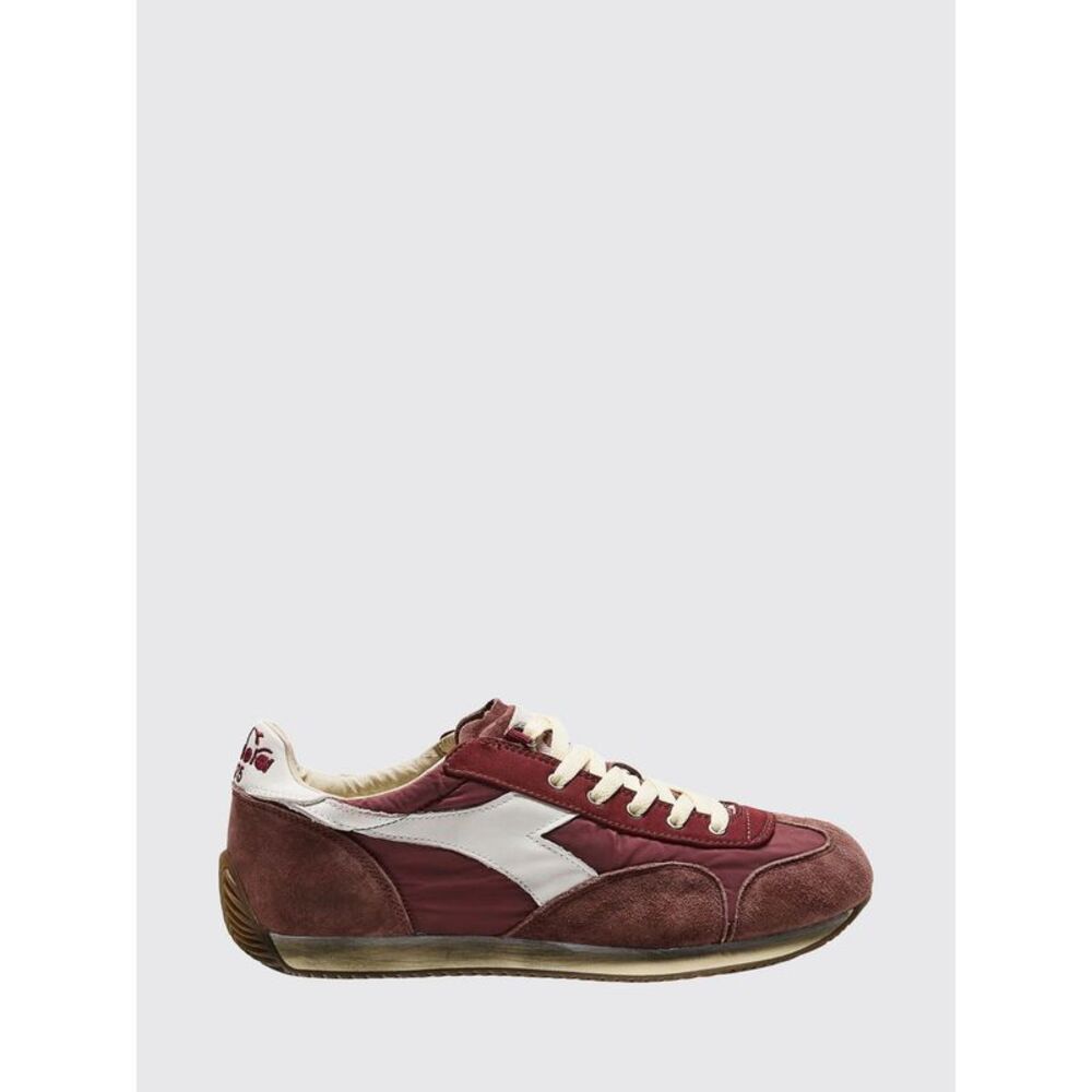 Diadora Men Equipe Vela Diadora Suede And Fabric Sneakers With A Vintage Effect